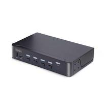 StarTech.com 4-Port DisplayPort KVM Switch, 8K 60Hz / 4K 144Hz, Single Display, DP 1.4, 2x USB 3.0 Ports, 4x USB 2.0 HID Ports, Push-Button  AND  Hotkey Switching, TAA Compliant - OS Independent, Meta
