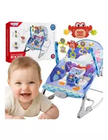 WOOPIE BABY 2-in-1 Rocker and Bouncer Crab Interactive Vibrations Melodies