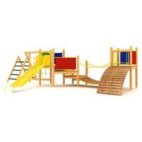 Medinė vaikų žaidimų aikštelė Model 06-B