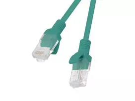 LANBERG Cat5e U/UTP jungiamasis kabelis RJ-45 – RJ-45 2 m žalias, CCA 26 AWG, HDPE apvalkalas, 100 MHz