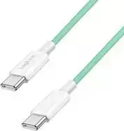 LogiLink USB 2.0 Type-C laidas C/m> C/m nailoninis 60W žalias