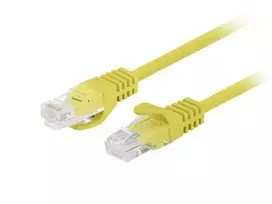 Tinklo kabelis LANBERG PCU6-20CC-0150-Y UTP Cat.6 1,5 m, CCA, RJ-45, geltonas