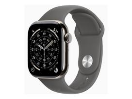 APPLE  Watch Series 11 GPS + Cellular 42mm Natural Titanium Case with Stone Grey Sport Band - M/L | 1768808  | 0195950629620
