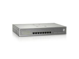 LevelOne 8-Port Gigabit PoE Switch, 802.3at/af PoE, 123.2W | GEP-0821  | 4015867163849