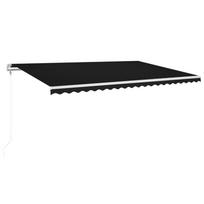 vidaXL Automatinė ištraukiama markizė, antracito spalvos, 500x350cm