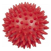 YATE masažinis kamuoliukas su spygliais Hedgehog, 9,2 cm, raudonas