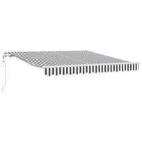 vidaXL Automatinė ištraukiama markizė, antracito ir balta, 300x250cm