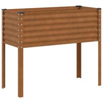 vidaXL Sodo vazonas, 100x45x90cm, atsparus atmosferos poveikiui plienas