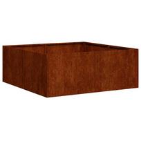 vidaXL Lovelis, rūdžių, 80x80x30cm, oro sąlygoms atsparus plienas