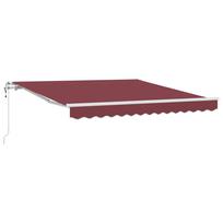 vidaXL Automatinė ištraukiama markizė, bordo spalvos, 300x250cm