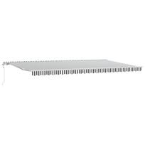 vidaXL Automatinė ištraukiama markizė, antracito ir baltos spalvos, 600x300 cm