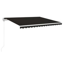 vidaXL Automatinė ištraukiama markizė, antracito spalvos, 450x350cm