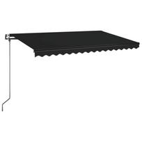 vidaXL Automatinė ištraukiama markizė, antracito spalvos, 400x350cm