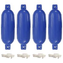 vidaXL Valties bortų apsaugos, 4vnt., mėlynos, Ø 16x58cm, PVC