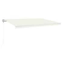 vidaXL Automatinė ištraukiama markizė, kreminės spalvos, 500x350cm