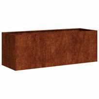 vidaXL Lovelis, rūdžių, 120x40x40cm, oro sąlygoms atsparus plienas