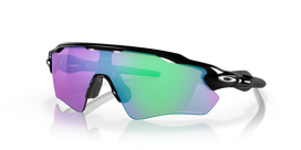 Sportiniai saulės akiniai Oakley Radar EV juodi su Prizm Golf violetiniais/žaliais lęšiais