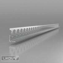Aliuminis pusinis glaistymo kampas / kanto profilis Vertex G-LPU, 13 x 23 mm (įv.ilgiai) : Ilgis - 2500 mm, Matmenys (ilgis x plotis x storis)* - 13x23 mm