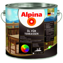 Aliejus medinėms terasoms Alpina Oel fur Terrassen (įv. spalvos) : Spalva - Šviesi