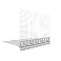 PVC profilis cokoliui su tinkleliu Ejot Praktika 2 m (įv. pločiai) : Plotis - 180 mm