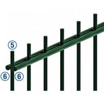 2D Tvoros Segmentas, Žalias (RAL 6005), 6/5/6 mm (įv.aukščiai) : Aukštis - 830 mm, Spalva - RAL6005 Žalia
