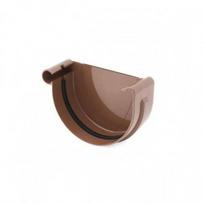 PVC Latako Kairinis Dangtelis Bryza 125 mm (įv. spalvos) : Skersmuo - 125 mm, Spalva - Ruda RAL8017