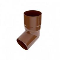 PVC Lietvamzdžio Alkūnė Bryza 90 mm (įv. spalvos) : Skersmuo - 90 mm, Spalva - Ruda RAL8017