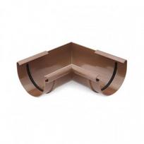 PVC Latako Vidinis Kampas Bryza 125 mm (įv. spalvos) : Skersmuo - 125 mm, Spalva - Ruda RAL8017