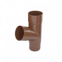 PVC Lietvamzdžio Trišakis Bryza 90 mm (įv. spalvos) : Skersmuo - 90 mm, Spalva - Ruda RAL8017