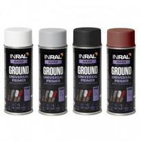 Antikoroziniis Purškiamas Gruntas Inral Ground 400 ml (įv.spalvos) : Spalva - Grafito juoda (RAL9011)