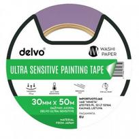 Dažymo Juosta Jautriems Paviršiams Delvo Ultra Sensitive (įv. plotis) : Ilgis - 50 m, Plotis - 50 mm