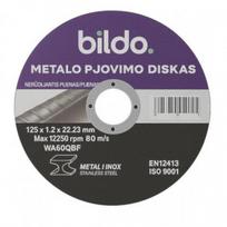 Metalo pjovimo diskai BILDO (įv. dydžiai) : Skersmuo - 125 mm, Storis - 1,2 mm