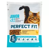 Ėdalas kačiukams, praturtintas vištiena PERFECT FIT JUNIOR, 750 g