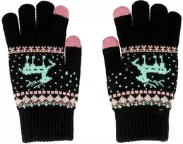 Fusion Accessories Topt Pirštinės telefonams REINDEER Juodas