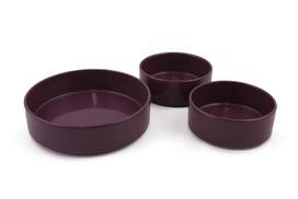Hermia keraminių dubenėlių rinkinys ST038003F498A000000MACD700, 520 ml, violetinis, 3 vnt.