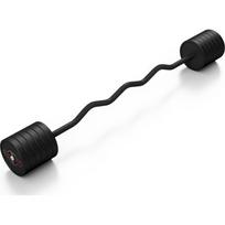 Guminuota lenkta štanga 50 kg, matinė juoda - Marbo Sport