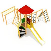 Medinė vaikų žaidimų aikštelė Model 6-A