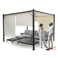 Sodo pergola „Para Sole ZONA“ 3x3x2m Vandeniui atspari stogo danga RITINĖLIAI SP0836