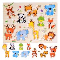 Medinė dėlionė ANIMALS dėlionė 10 dalių ZA4721