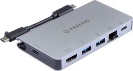 Prokord UTC-C2UEFH-DEC docking station Docking USB 3.2 Gen 1 (3.1 Gen 1) Type-C Port, Silver