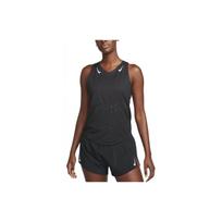 Nike Solid Color Logo Round Neck Running Vest Women tops Black FN2504-010 S