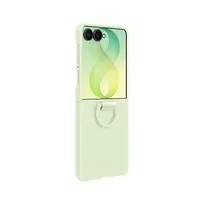 SAMSUNG Silicone Ring Magnet phone case with stand and MagSafe support for Galaxy Z Flip 8 (F776) green