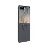 SAMSUNG Silicone Ring Magnet phone case with stand and MagSafe support for Galaxy Z Flip 8 (F776), black