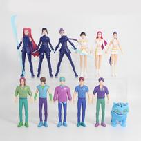 12-18pcs/Set Kpop Demon Hunters Action Figure Toy Derpys Tiger Rumi Mira Zoey Sussy Figurine Doll For Fans Gift