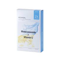 MEDIHEAL Derma Synergy Wrapping Mask Blemish Toning Madecassoside & Vitamin C Brightening Sheet Mask 10pcs