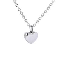Cremation Jewellery Ash Urn Pendant Keepsake Memorial Necklace Locket Heart-shaped Minimalist Commemorative Gift