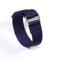 Breathable Velcro Nylon Watch Strap for Tudor Black Bay Small Rose - 20mm & 22mm 22mm mėlyna