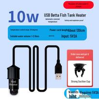 Betta Fish Tank Mini USB Digital Display Heater: Ultra-Short Quartz Rod with Automatic Temperature Control.
