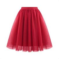 Moteriškas retro stiliaus baleto sijonas Elastingas aukštu juosmeniu 3 sluoksnių tiulio apatinis sijonas šokių sijonas Carnaval Cosplay Tutu sijonas S geltona