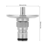 Sanitarinis dizainas Tri-Clamp adapteris 304 rutulinio fiksavimo stulpelis Profesionali alaus virimo adapteris Baras